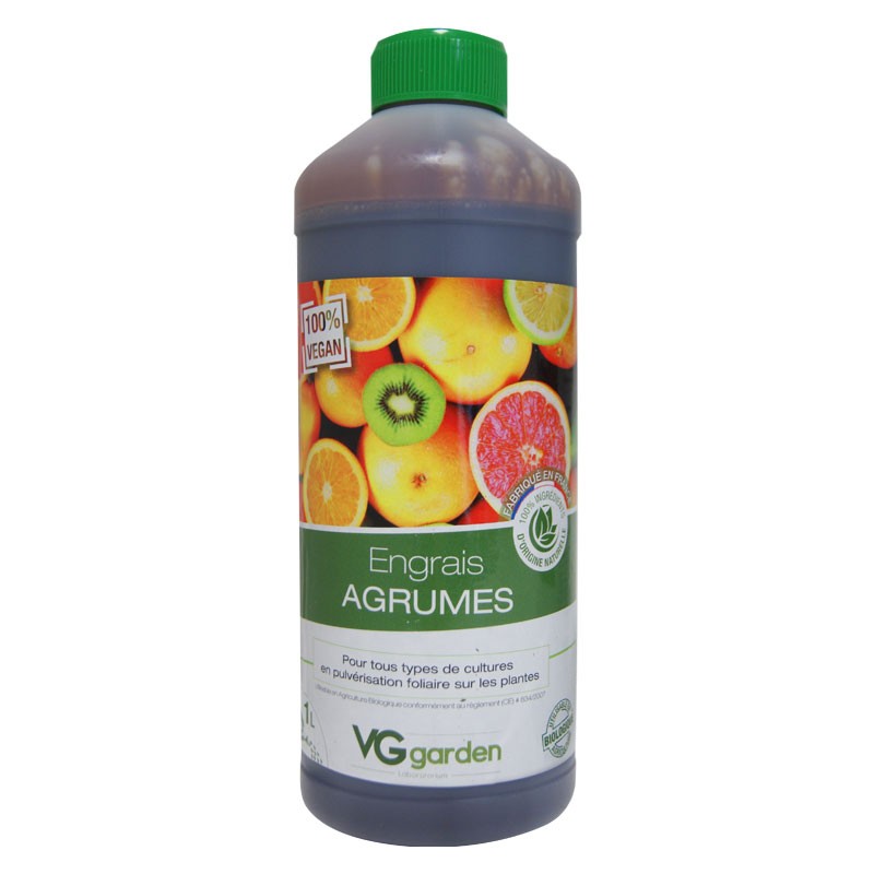 Engrais bio pour Agrumes 1L VG Garden - 100% Bio - 100% Vegan - UAB