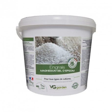 Sel d'Epsom salt, sulfate magnésium TERRALBA (100g) engrais CE, remède  ancien